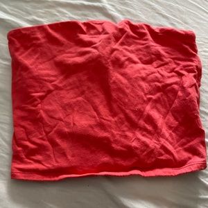 Red/pink crop top from Garage